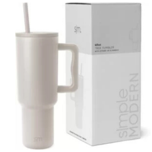 1- Simple Modern 40 oz Tumbler with Handle and Straw Lid