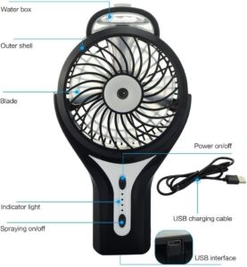 The premium portable fan with mist on amazon