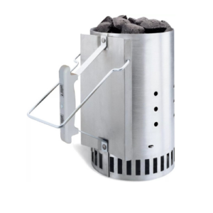 1- Weber Chimney Starter two handles to provide optimal control