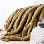 BATTILO HOME Faux Fur Throw Blanket