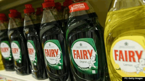 fairy liquid warning